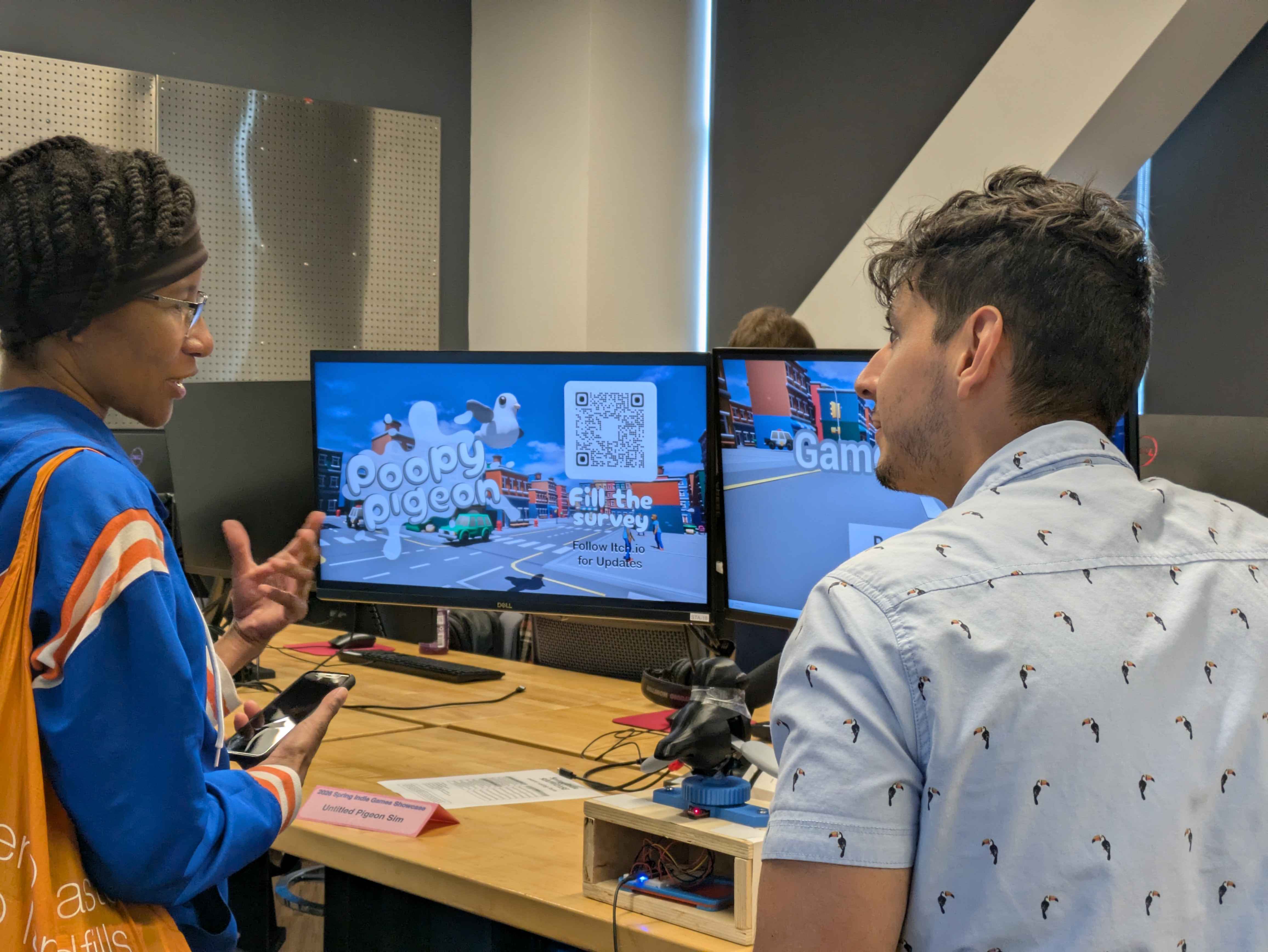 Playtesting the pigeon controller
